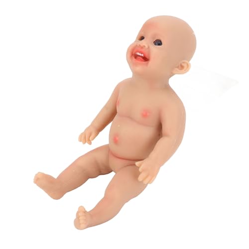 Dioche Lächelnd Wiedergeborenes Babypuppen 6 Zoll, Silikon Neugeborene Babypuppe für (Mädchen) von Dioche