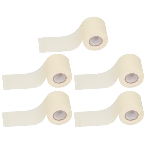 Dioche PVC-Klebeband, Rohrwickelband, 5 Stück Anti-Aging-Klebeband, AC-Klebeband für Klimaanlagenkanäle, für Elektronische Teile und Zubehöranschlüsse (Beige) von Dioche