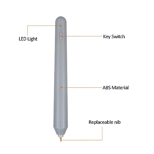 Dioche Prägestift, heiß Beheizte Folienstifte Set Stift für Kartenherstellung Handwerk Scrapbooking Zeichenstift mit USB-Kabel DC5V (GREY) von Dioche