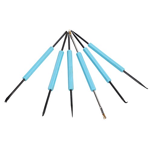 Dioche Professionelle Löthilfswerkzeuge Demontagewerkzeuge 1 Set 6Pcs Professionelle Solder Assist Demontagewerkzeuge Löthilfe Reparatur Doppelseitig Blau von Dioche