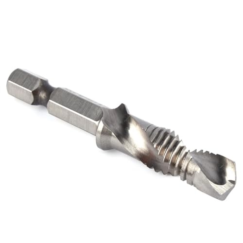 Hohe Härte Hex Shank M10 Taper Bohrer Tap -Bits Langlebiges HSS -Material für Weiche Metalle und Aluminiumplatten mit Integrierter Bohr- und Schubfunktionalität von Dioche