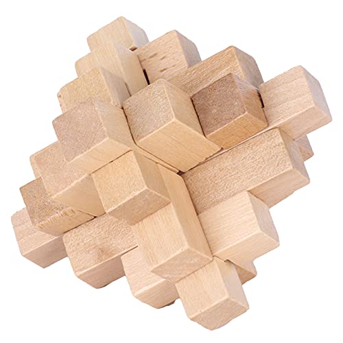 IQ-Puzzle, Holzpuzzles, Intelligente Ineinandergreifende Puzzles, Spielspielzeug, Holz-Rätsel für Erwachsene, Puzzle-Würfel, Puzzle-Schloss-Spielzeug von Dioche