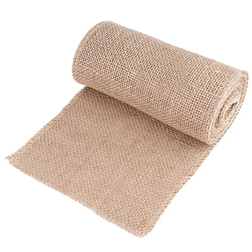 Sackleinen Rolle Natürliche Breit 5 cm/10cm/15cm Sackleinen Hessische Jute Band Rollen für DIY Handwerk Vintage Hochzeit Zuhause Dekorativer Weihnachtsfeier (Breite 15cm, Länge 3 Meter) von Dioche