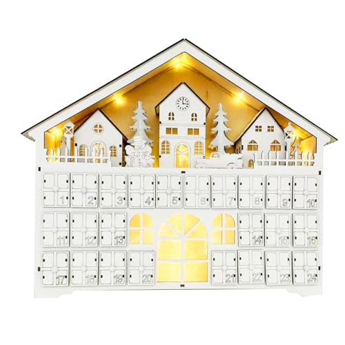 Holz Adventskalender Zum Selbst Befüllen, Countdown Bis Weihnachtskalender, Weihnachten Adventskalender Mit 24 Nummerierte Schubladen, Weihnachts Countdown Feiertagsgeschenke von Dioeazh