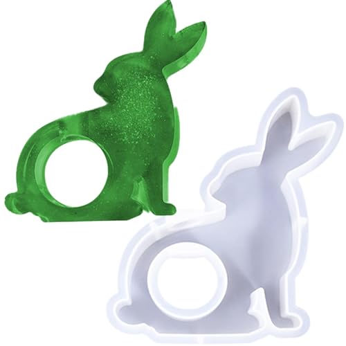 Silikonformen Gießformen Ostern, Silikonform Ostern Hasen Kerzenform, Silikon Gießform Ostern 3D Osterhase Gipsherstellungsform, Hase Gipsformen Zum Gießen Für Osterdeko von Dioeazh