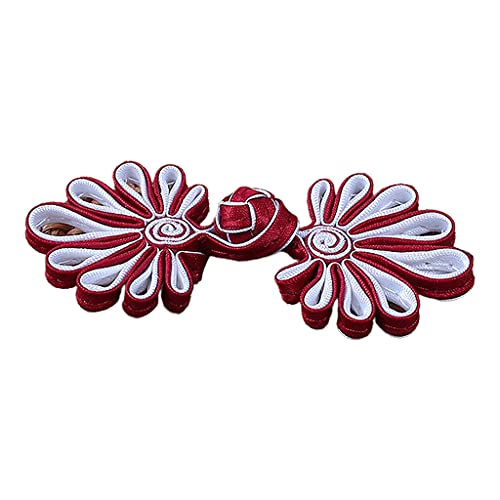 Diogeynu Chinesische Blumenform für Froschknöpfe, traditionelles chinesisches Handwerkszubehör, Zopfstrick, für Froschknopf, Knoten F von Diogeynu