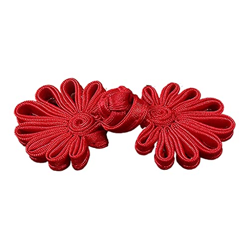 Diogeynu Chinesische Blumenform für Froschknöpfe, traditionelles chinesisches Handwerkszubehör, Zopfstrick, für Froschknopf, Knoten F von Diogeynu