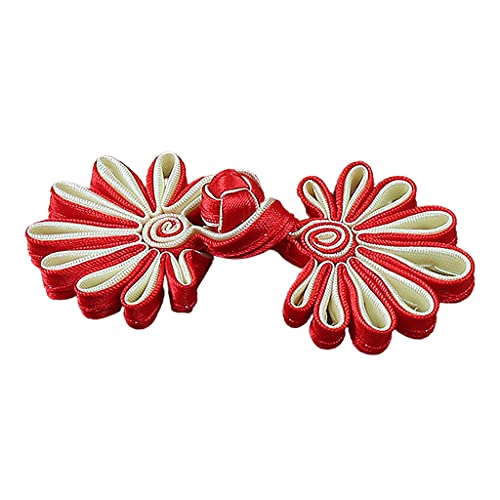 Diogeynu Chinesische Blumenform für Froschknöpfe, traditionelles chinesisches Handwerkszubehör, Zopfstrick, für Froschknopf, Knoten F von Diogeynu