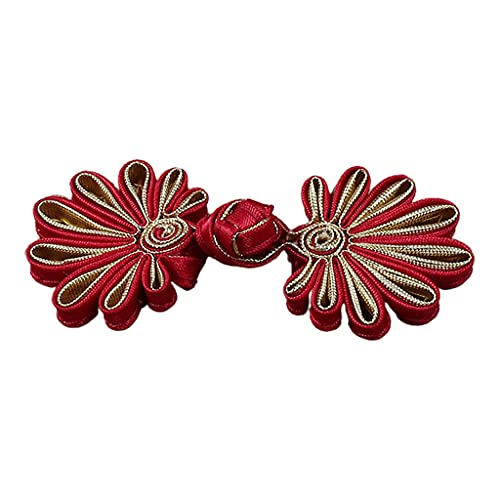 Diogeynu Chinesische Blumenform für Froschknöpfe, traditionelles chinesisches Handwerkszubehör, Zopfstrick, für Froschknopf, Knoten F von Diogeynu