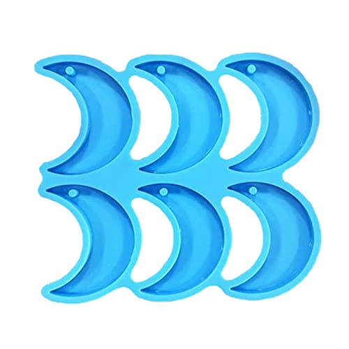 Mond-Kombinations-Ohrring-Form, Epoxidharz, Ornamentform, Harzguss, Anhängerform, geeignet für Heimdekoration von Diogeynu