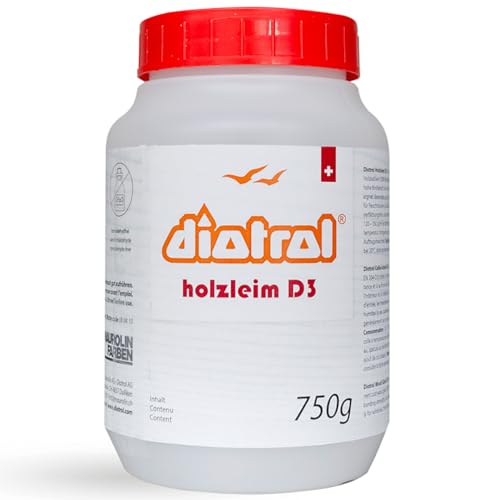 Diotrol Holzleim D3 (750g) – Gebrauchsfertiger 1K-Holzleim für Innen & Außen in Profiqualität – Alle Holzarten – Hochbeständig + Wasserfest + Verfärbungsfrei von Diotrol