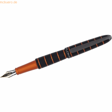 Diplomat Füllhalter Elox ring schwarz/orange 14 kt von Diplomat