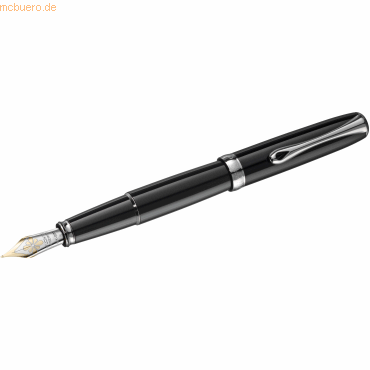 Diplomat Füllhalter Excellence A2 lack schwarz 14 kt EF von Diplomat