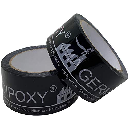 2x DIPOXY Formentrennband für Epoxidharze,Formen bauen aus Holz, Kunststoff usw. Schwarz von Dipoxy