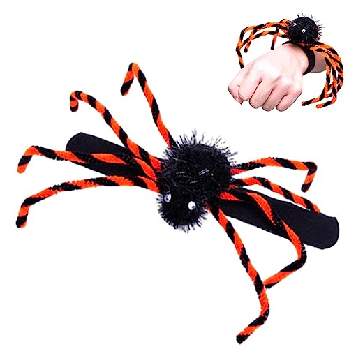 Spinnenzubehör für Halloween | spannende Spinnen-Broschennadel für Halloween - Kreative Spinnen-Design-Brosche/Stirnband/Slap-Armband für Halloween, Abschlussfeier von Dirfuny