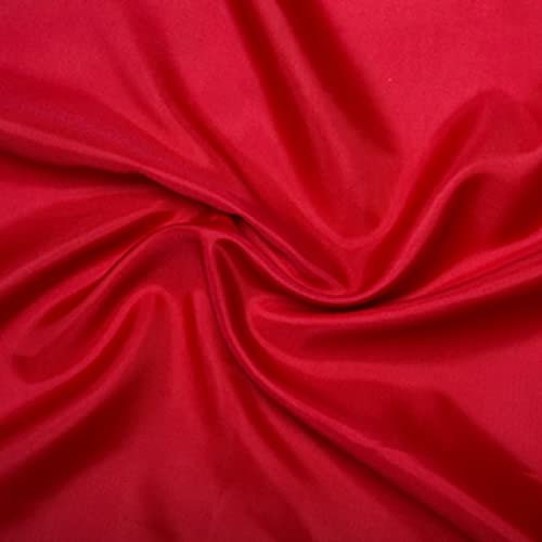 Futterstoff für Kleider, antistatisch, Meterware, 150 cm breit, 100 % Polyester, Rot von Discount Fabrics LTD