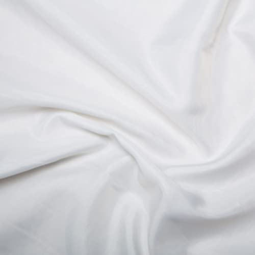 Futterstoff für Kleider, antistatisch, Meterware, 150 cm breit, 100% Polyester, Weiß von Discount Fabrics LTD