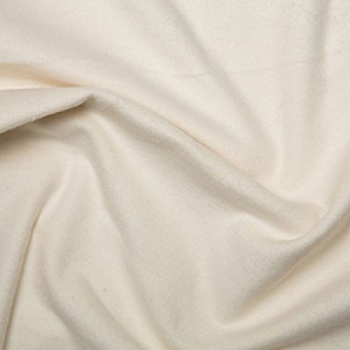 Cremefarbener gewebter einfarbiger Flanellstoff aus 100% gebürsteter Baumwolle Breite 145 cm, Meterware Cremefarbener gewebter einfarbiger Flanellstoff aus 100% gebürsteter Baumwolle Breite 145 cm, Meterware von Discover Lifestyle & Fashion Fabrics