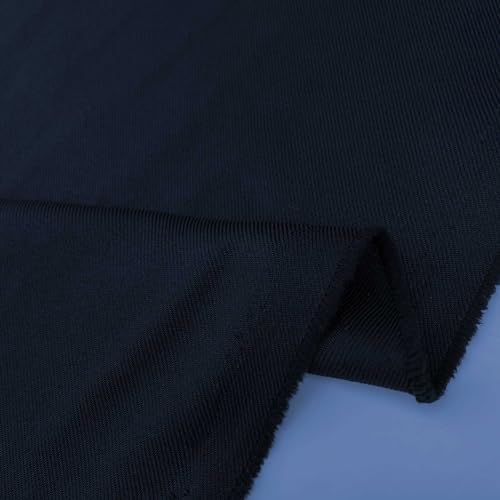 Gaberchino gewebtes Polyester-Twillgewebe aus Polycotton für Mäntel, Uniformen, Hosen, Polsterstoff, Material | 148 cm breit (Meterware, Marineblau) von Discover Lifestyle & Fashion Fabrics