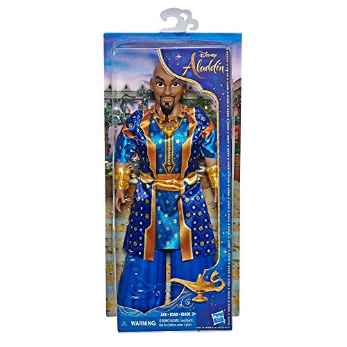 Disney Princess E6478ES0 Genie Fashion Puppe in Menschenform, bewegliche Figur mit Kleidung und Zubehör, inspiriert von Disneys Aladdin Live-Action Film, Spielzeug für 3 Jahre von Disney Princess