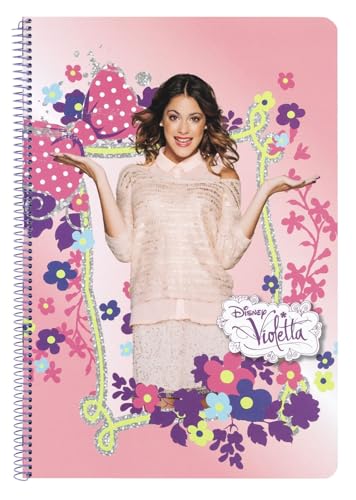 Disney Violetta Schul-block Notizblock Spiralblock Schreibblock Ringbuch DIN A4 von Disney Violetta