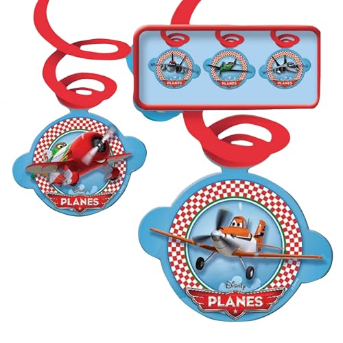 Amscan International SD Planes 6-Swirl Dekorationen von Disney