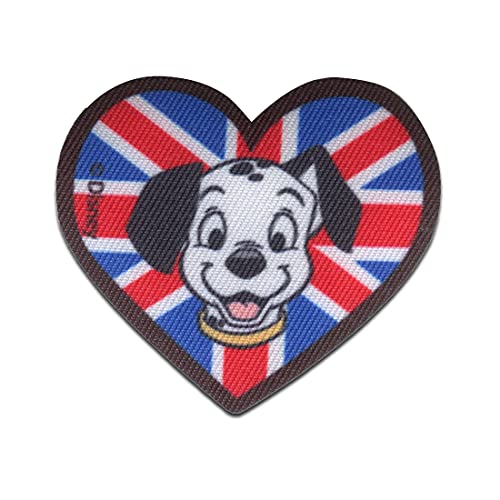 Disney 101 Dalmatiner Lucky UK - Aufnäher, Bügelbild, Aufbügler, Applikationen, Patches, Flicken, zum aufbügeln, Größe: 6,2 x 5,4 cm von Disney