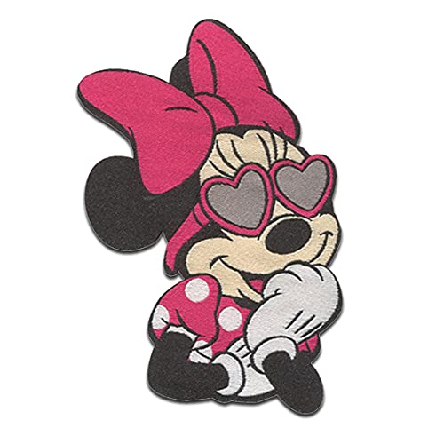 Disney Minnie Mouse Comic Kinder - Aufnäher, Bügelbild, Aufbügler, Applikationen, Patches, Flicken, Zum Aufbügeln, Größe: 8,3 x 4,7 cm von Disney