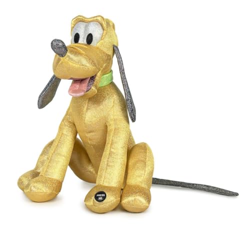 Disney 100 Years Pluto Plüsch - Glitter & Sound, 30 cm von Disney