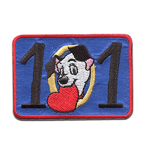 Disney 101 Dalmatiner Lucky - Aufnäher, Bügelbild, Aufbügler, Applikationen, Patches, Flicken, zum aufbügeln, Größe: 6,3 x 4,5 cm von Disney