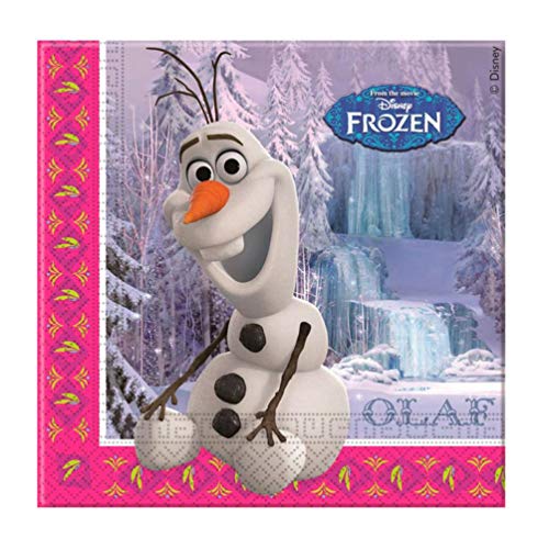 Disney Frozen – Pack 20 Servietten Party 33 x 33 cm (Gabbiano 27637) von Disney