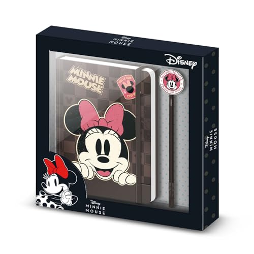 Disney Minnie Maus Journey-Geschenkbox mit Tagebuch und Fashion Kugelschreiber, Braun von Disney