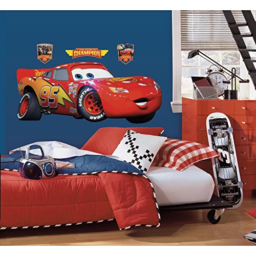 RoomMates Disney Cars Lightning McQueen als riesiger Wand Aufkleber von RoomMates