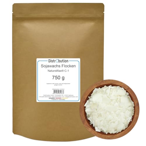 Sojawachs Flocken 750 g NatureWax® C-1 Wachs zum Kerzen gießen Kerzenwachs von DistrEbution.com