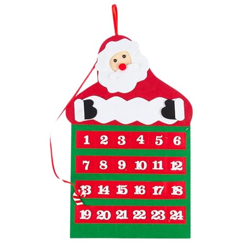 Krippenadventskalender 2024 | Filz Weihnachten Adventskalender | Stoff Adventskalender | Weihnachten Adventskalender | Urlaub Stoff Adventskalender | Anspruchsvolles Design fügt stilvolle festliche von Diuyzoc