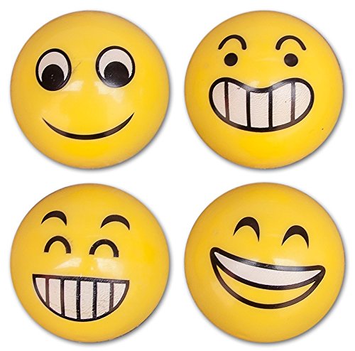 24 x Tischflitzer Lachgesicht Smile 2 cm mit Friktionsantrieb Rückzug Mitgebsel von Diverse