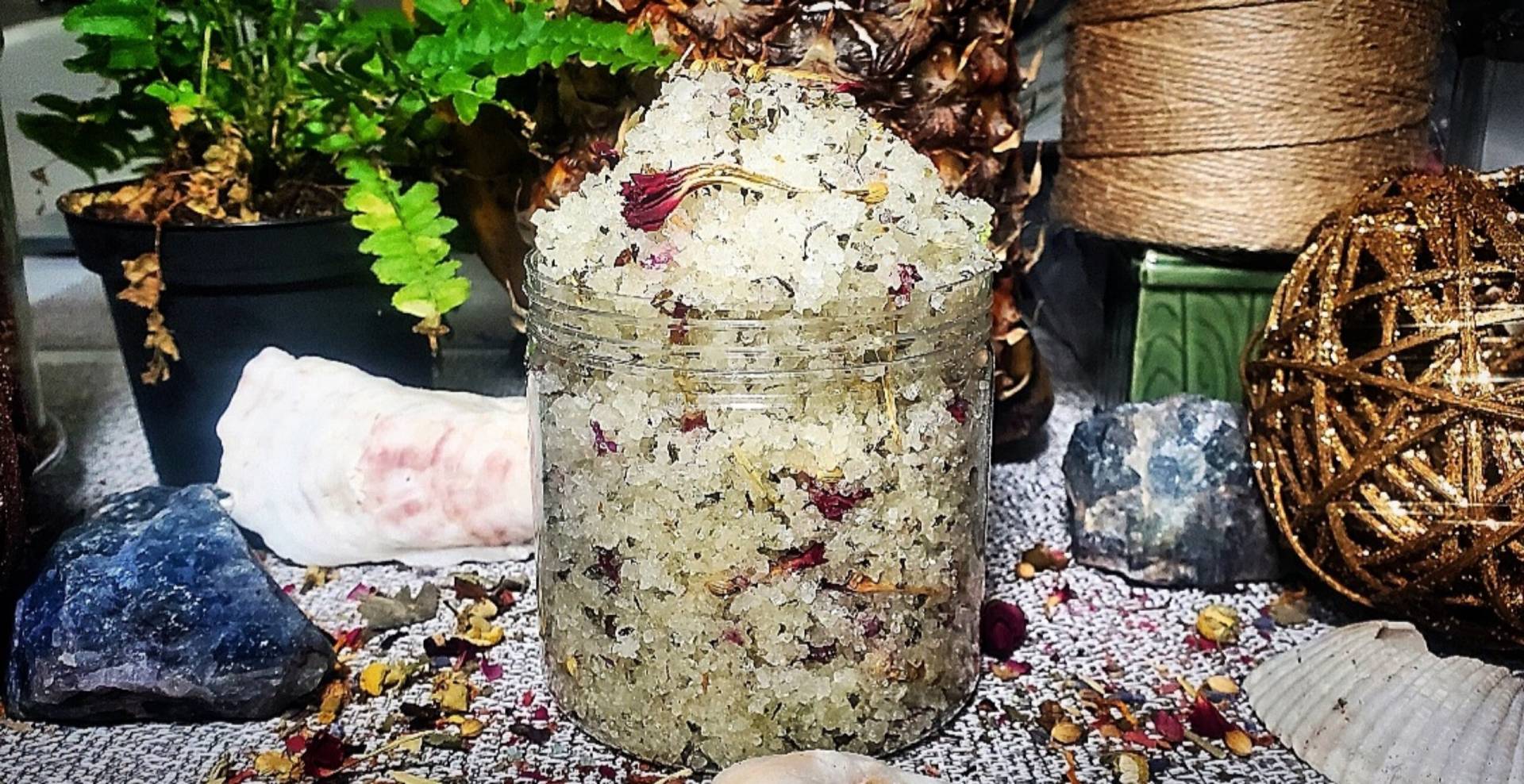 Heilendes Totes Meer Salz Körperpeeling -Kraftvolle Heilende Vibrationen - Für Bad & Dusche Heilrituale von DivinityCrystalsShop