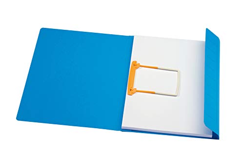 Jalema 3103702 Clipmappe Secolor Folio, Schnellhefter Pappe zum abheften, JalemaClip-Heftmechanik, Karton, 10er Pack, blau von Djois