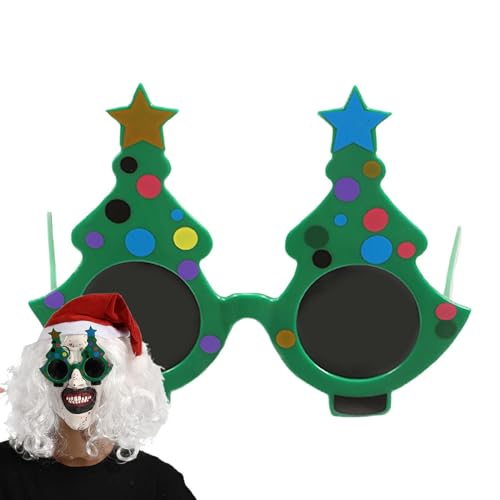 Djowyh Weihnachtsbaum Brillen | Weihnachtsbaumbrille | Feier Brillen, Ausgefallene Brillen, Verkleidungszubehör Für Weihnachtsfeiern - Kostümzubehör von Djowyh