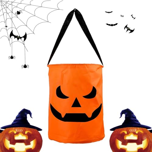 Dmuzsoih Halloween-Süßigkeitentüten leuchten,LED-Leuchttüte - -Süßes-oder-Leckerei-Partytüten Goodie Bags - Großer Süßigkeiten-Eimer, leuchtende -Geschenktüten, Halloween-Partytüten für Kinder von Dmuzsoih