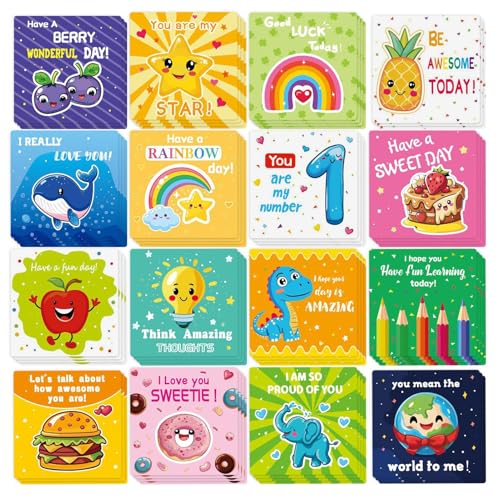 Dmuzsoih Motivationskarten für Kinder, motivierende Mittagsnotizen für Kinder - Positive Lunch Affirmation Quotes Notizen - Platz zum Schreiben persönlicher Nachrichtenkarten für, Mädchen, Schüler von Dmuzsoih