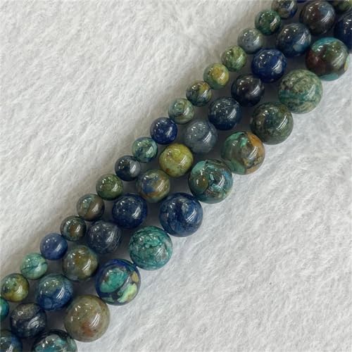 4–14 mm große Steine, lose Perlen, Schmuckherstellung, DIY, Armband, Halskette, Chrysokoll, Lapislazuli, 10 mm von Dninmim