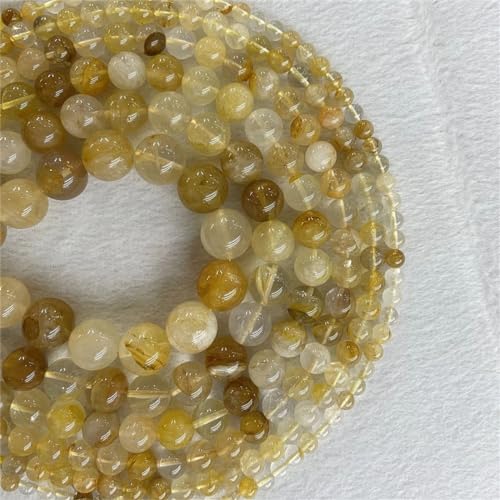 4–14 mm große Steine, lose Perlen, Schmuckherstellung, DIY, Armband, Halskette, gelber Kristall, 10 mm von Dninmim