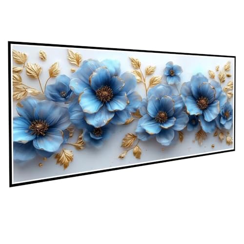 Diamond Painting Blume Diamond Painting Groß XXL 30x60cm Mosaik Bastelset Erwachsene Abstrakt Crystal Art Malerei Stickerei Kreuzstich Basteln Wohnzimmer Schlafzimmer Wand Dekor Frauen Geschenke V-98 von Dnnufagg