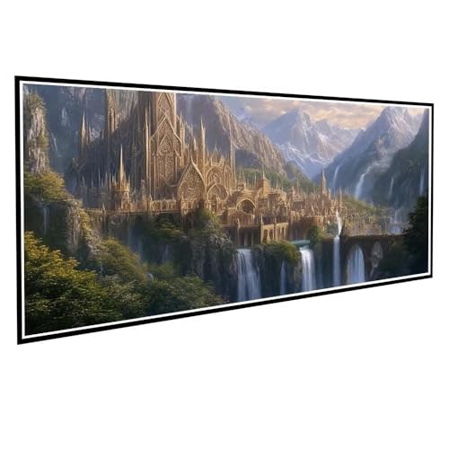 Diamond Painting Erwachsene kinder Fallen Diamond Painting XXL 80x160cm Full Drill Landschaft Diamant Painting Bilder Perlen Bilder Malerei Bastelset Mosaikherstellung, Wand Dekor Geschenke V-313 von Dnnufagg