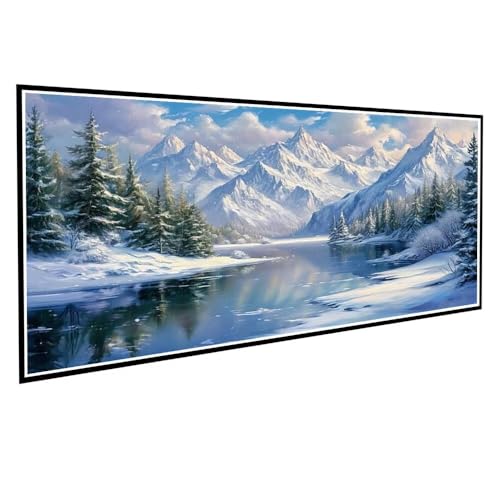 Diamond Painting Erwachsene kinder Landschaft Diamond Painting XXL 20x40cm Full Drill Winter Diamant Painting Bilder Perlen Bilder Malerei Bastelset Mosaikherstellung, Wand Dekor Geschenke V-90 von Dnnufagg