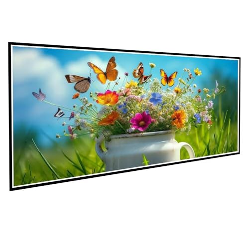 Diamond Painting Erwachsene kinder Landschaft Diamond Painting XXL 80x160cm Full Drill Schmetterling Diamant Painting Bilder Perlen Malerei Bastelset Mosaikherstellung, Wand Dekor Geschenke V-66 von Dnnufagg