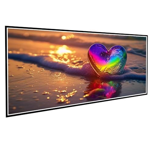 Diamond Painting Erwachsene kinder Strand Diamond Painting XXL 40x80cm Full Drill DIY Liebe Diamant Painting Bilder Perlen Bilder Malerei Bastelset Mosaikherstellung, Wand Dekor Geschenke Mädchen V-91 von Dnnufagg