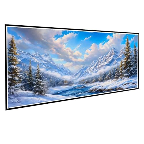 Diamond Painting Erwachsene kinder Winter Diamond Painting XXL 20x40cm Full Drill Landschaft Diamant Painting Bilder Perlen Bilder Malerei Bastelset Mosaikherstellung, Wand Dekor Geschenke V-103 von Dnnufagg