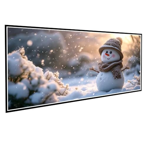 Diamond Painting Erwachsene kinder Winter Diamond Painting XXL 20x40cm Full Drill Schneemann Diamant Painting Bilder Perlen Bilder Malerei Bastelset Mosaikherstellung, Wand Dekor Geschenke V-106 von Dnnufagg